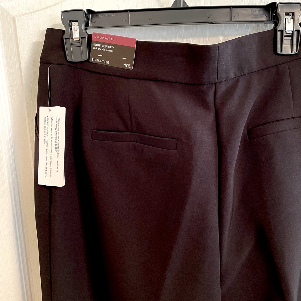NWT Black dress pants from Investments (the 5th Ave fit) size 10 Long